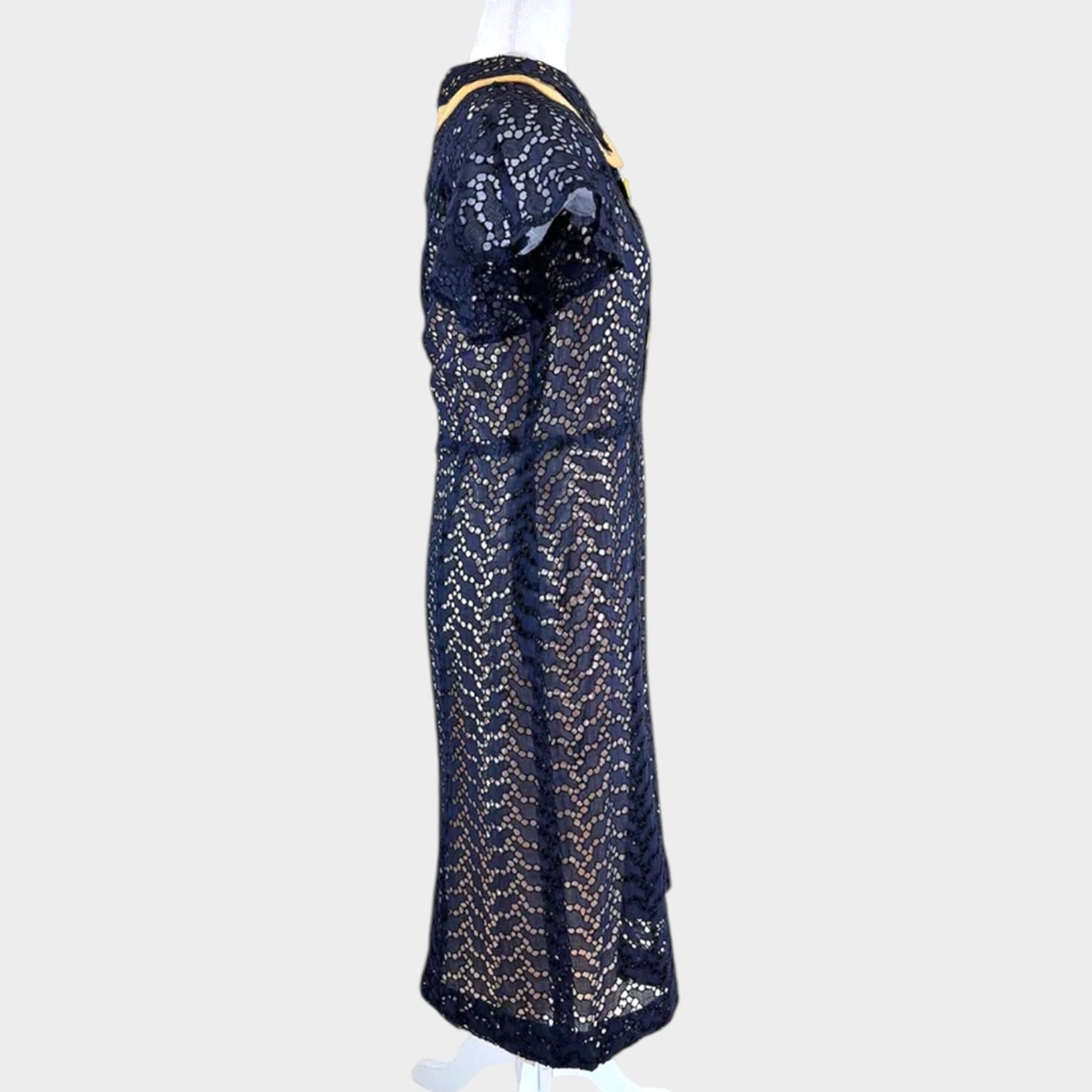 Vintage Late 1940s Cutwork Daydress