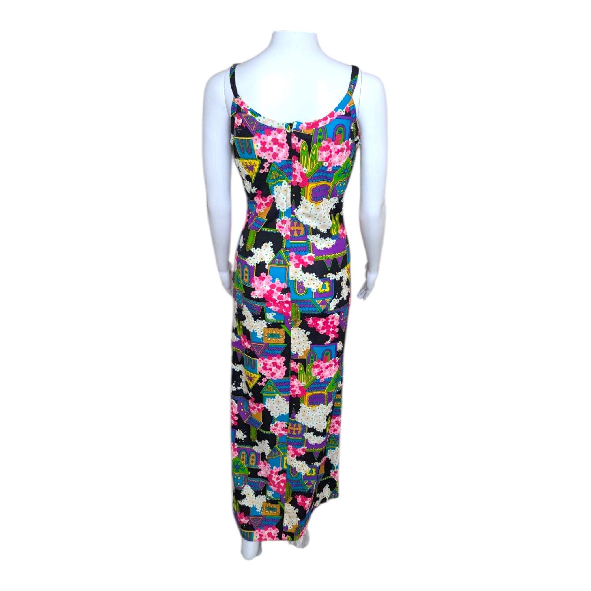 1970’s Cirette Novelty Print Maxi