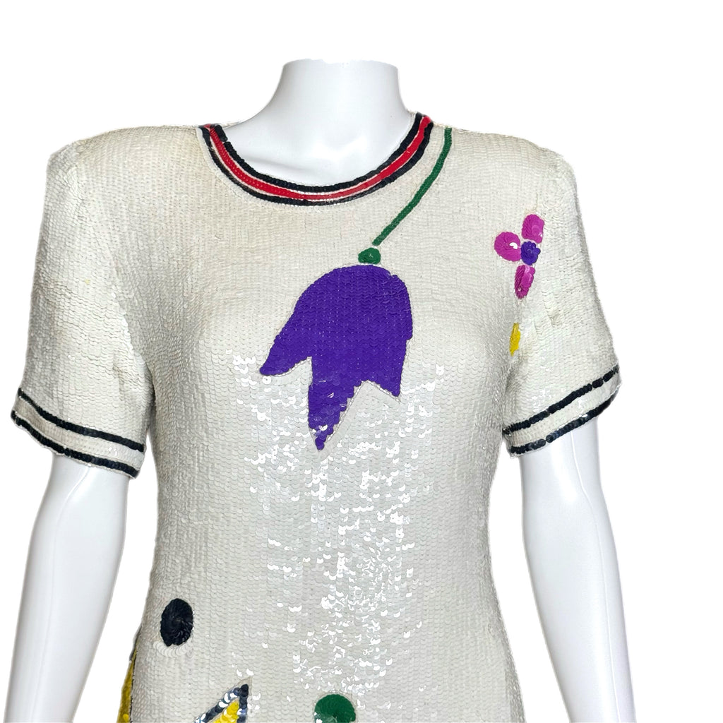 1980’s Laurence Kazar Sequin Mini Dress