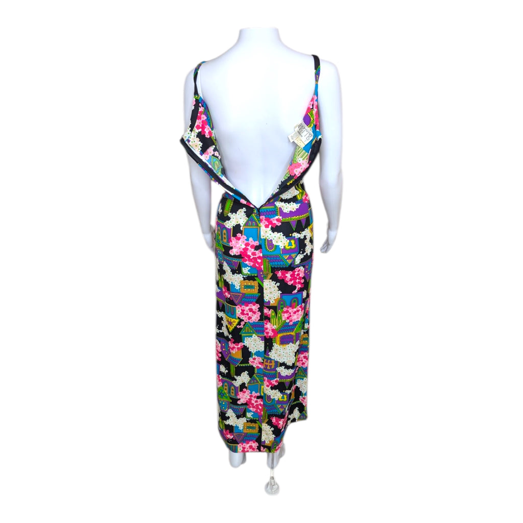 1970’s Cirette Novelty Print Maxi