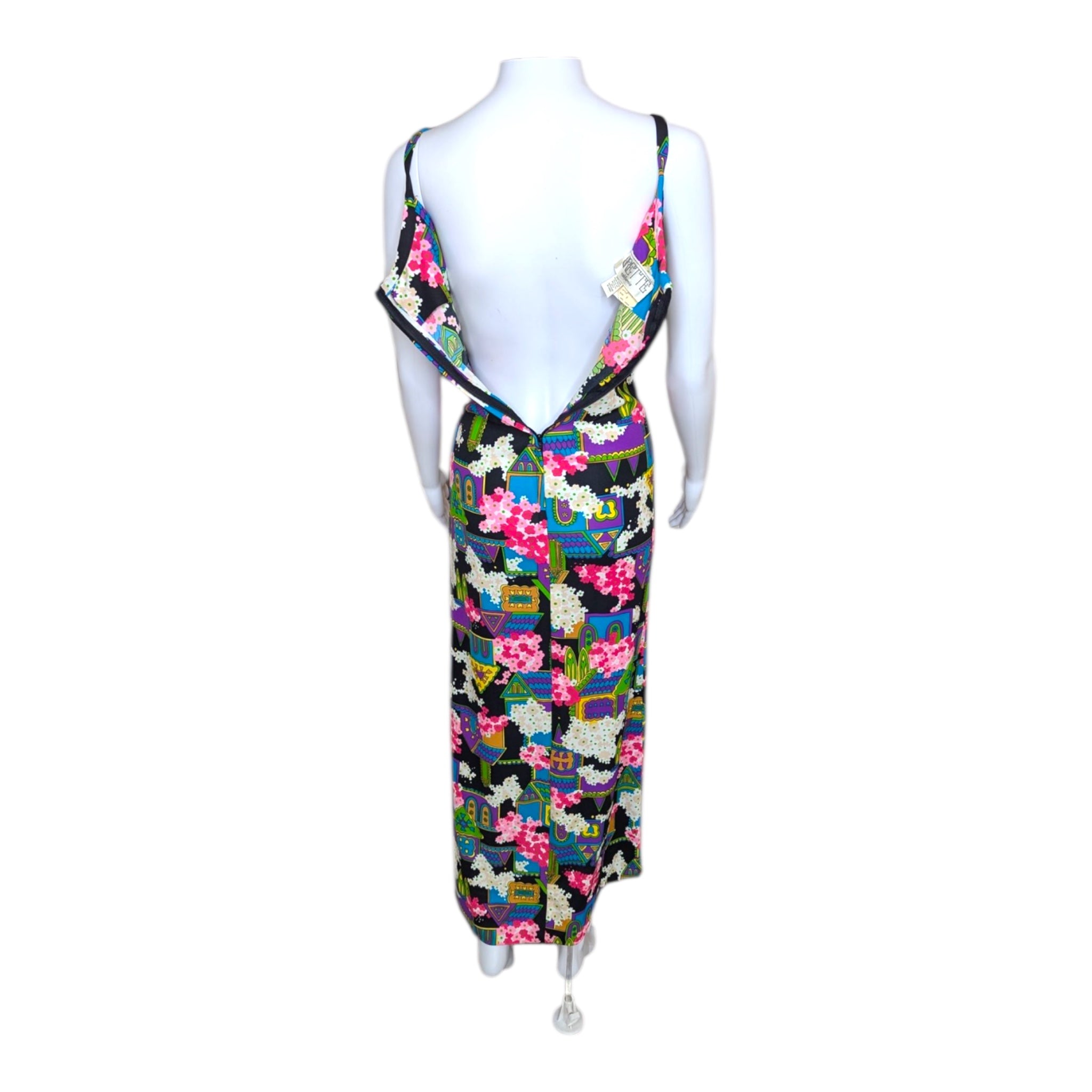 1970’s Cirette Novelty Print Maxi