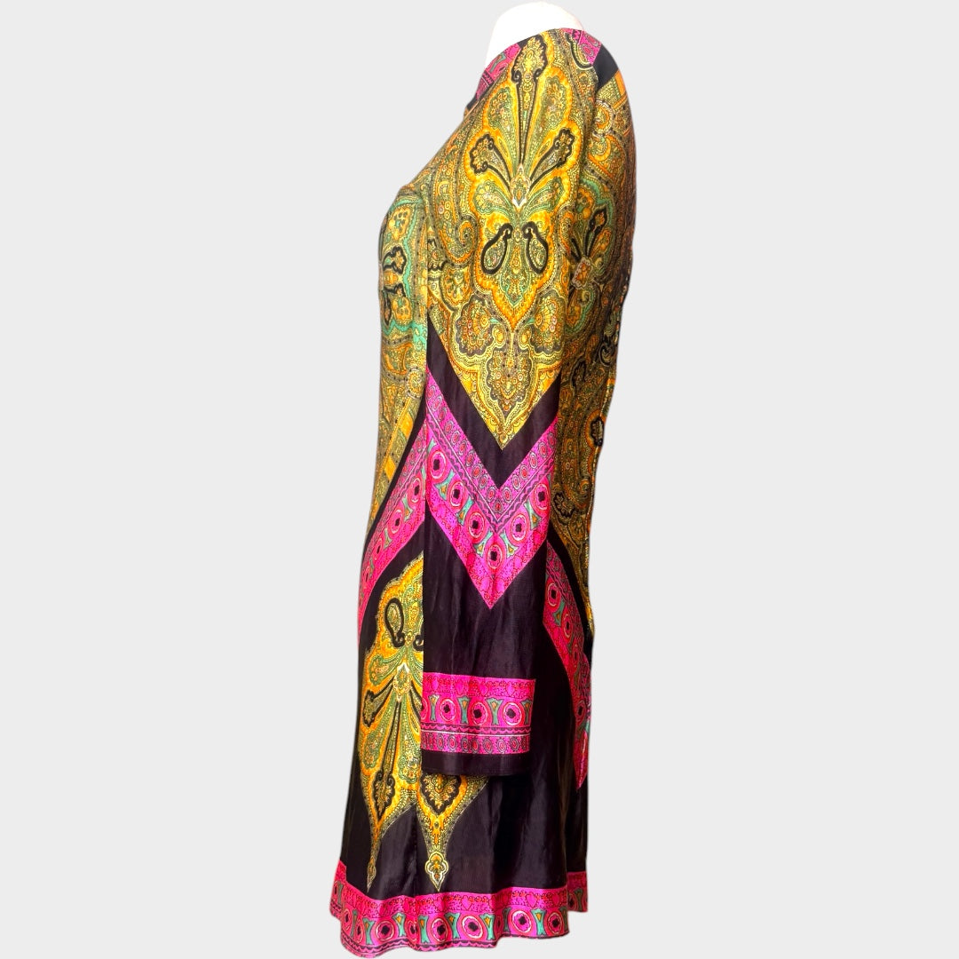 1960s Paisley Mini Dress