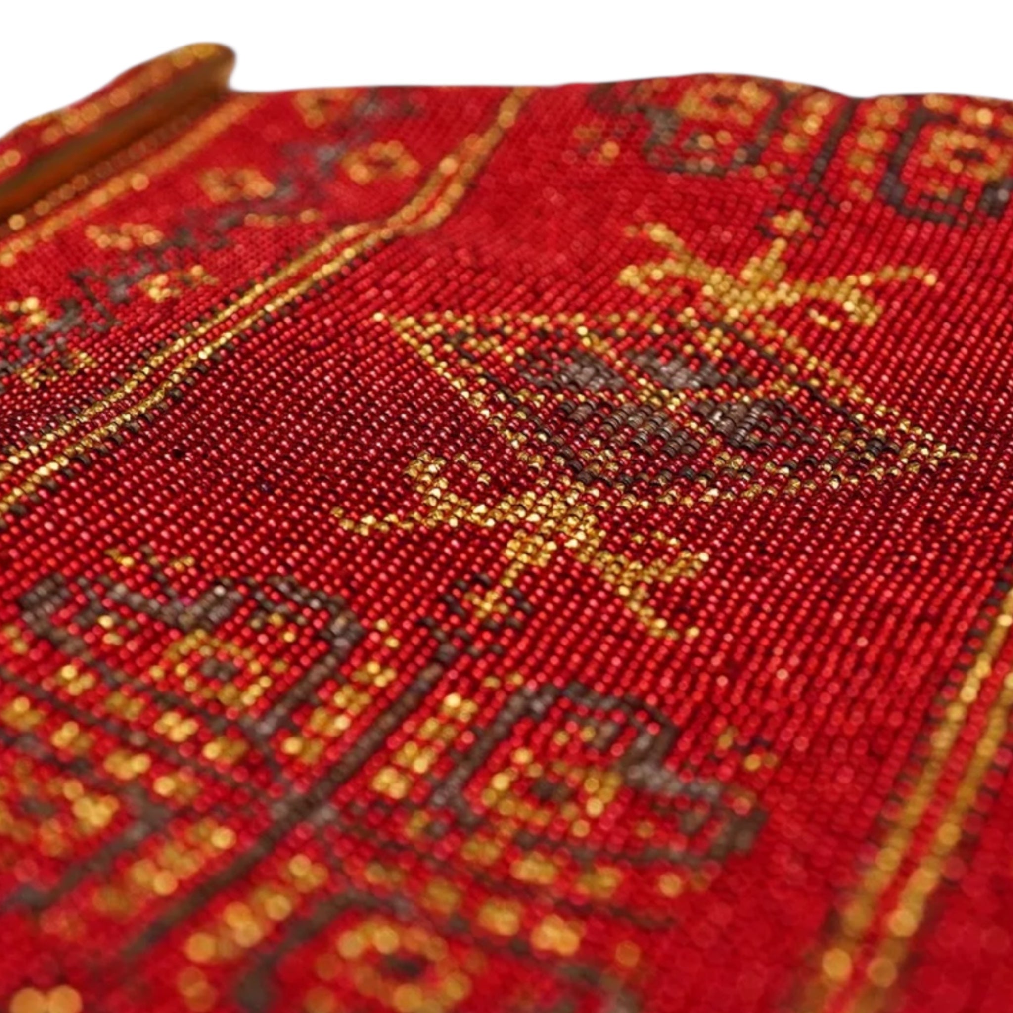 Vintage French Beaded Handbag with Coin Purse