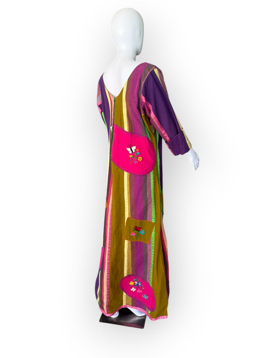 Rare 1970’s Josefa Patchwork Kaftan Maxi Dress