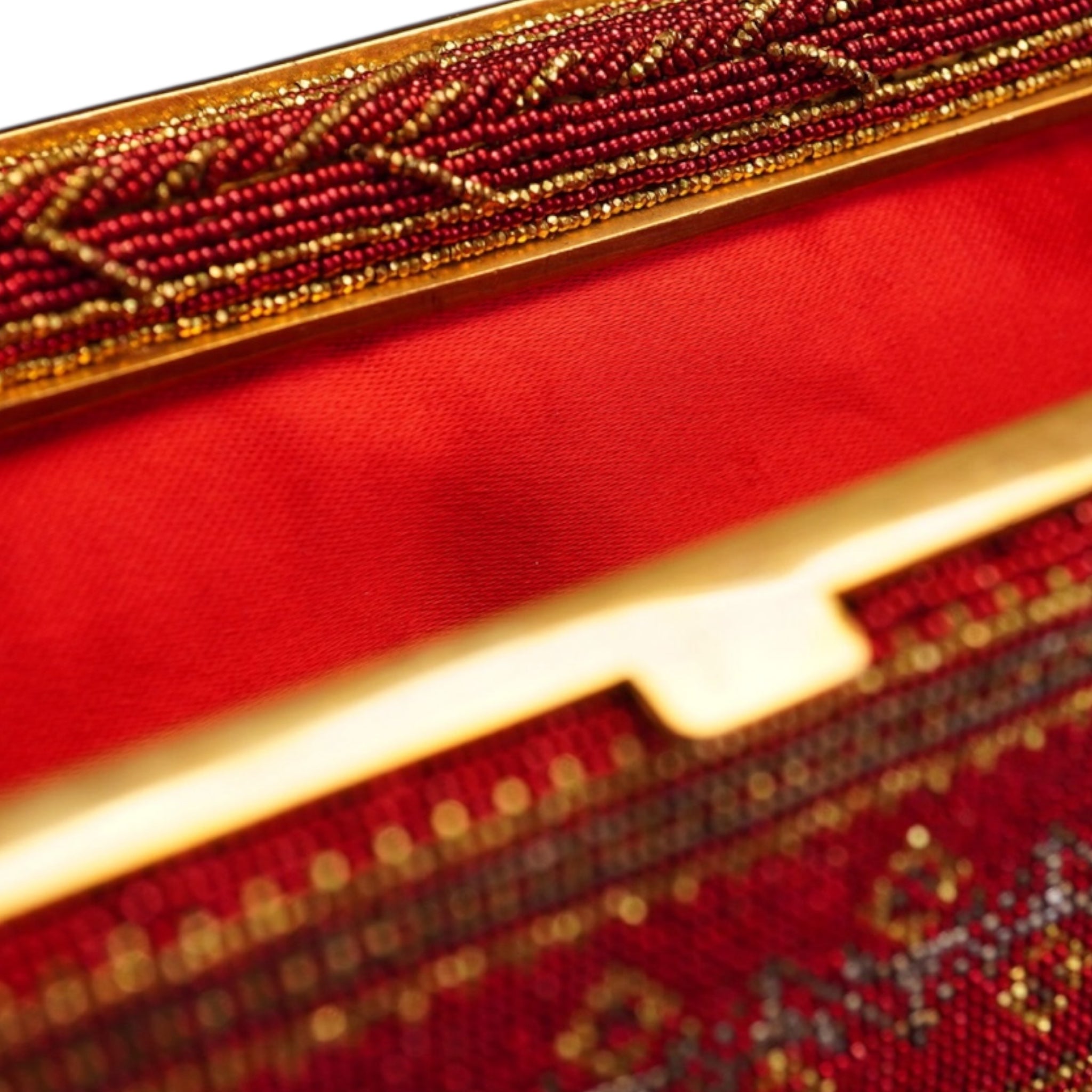 Vintage French Beaded Handbag with Coin Purse