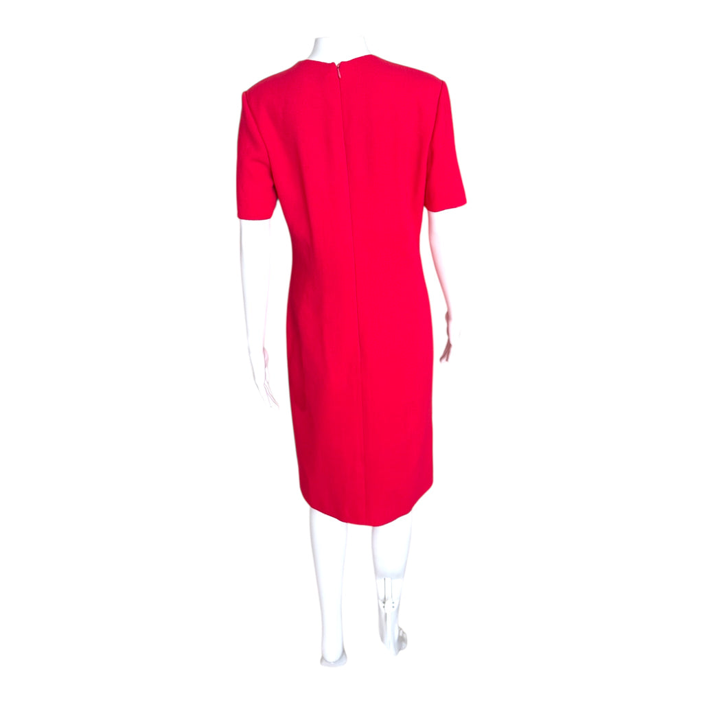 BILL BLASS TWO PIECE EMBROIDERED WOOL ENSEMBLE, USA, 1980s