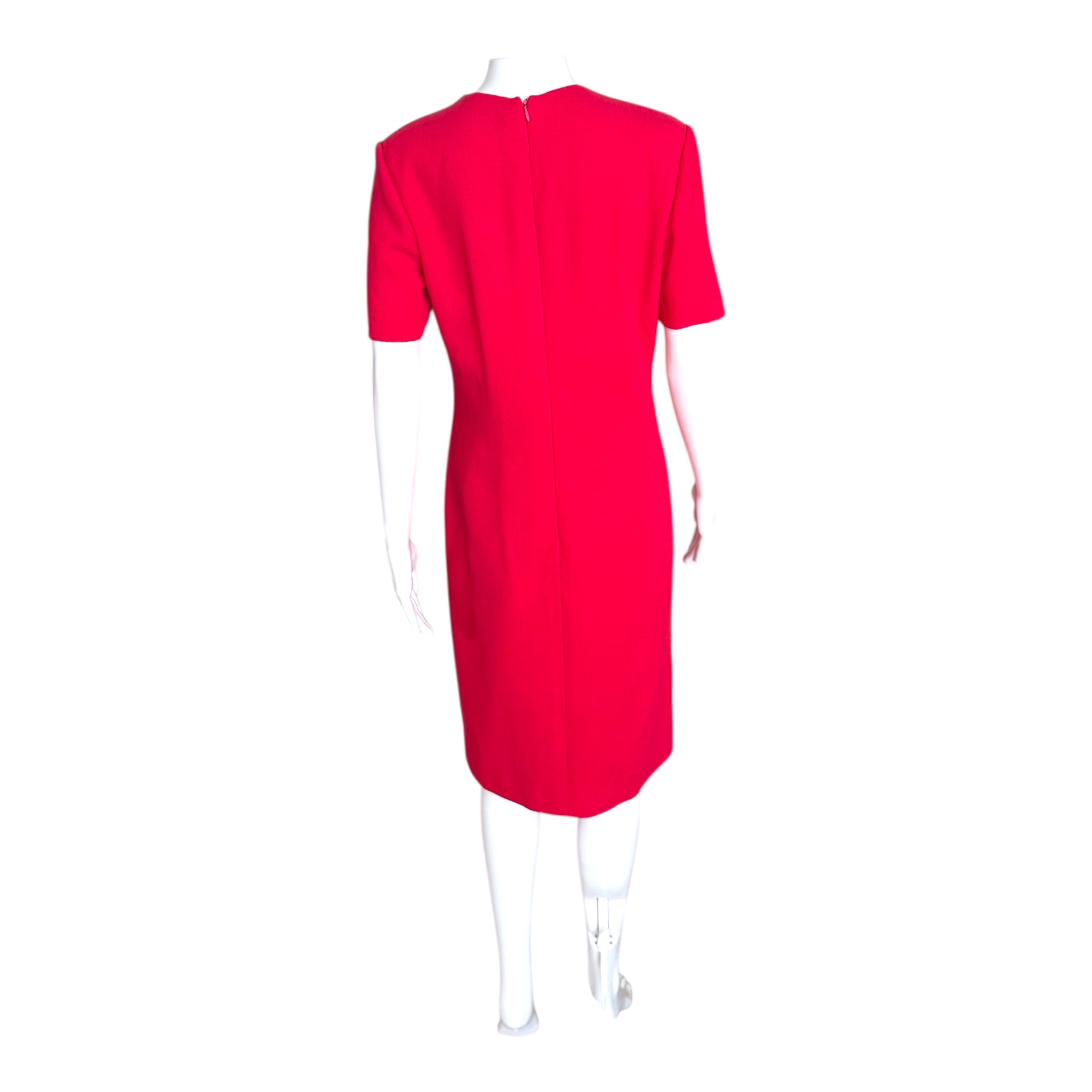 BILL BLASS TWO PIECE EMBROIDERED WOOL ENSEMBLE, USA, 1980s