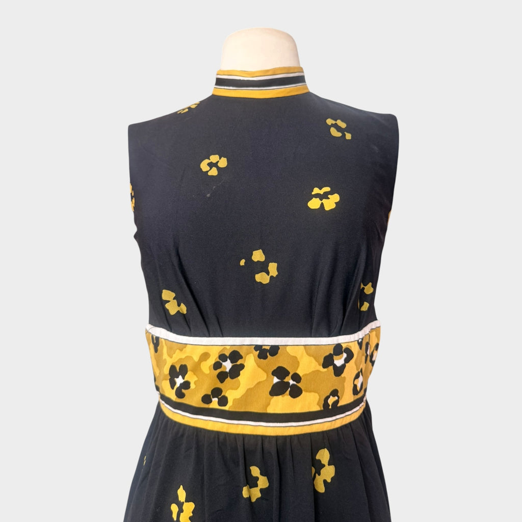 Cirette 1970s Leopard Novelty Print Maxi Dress