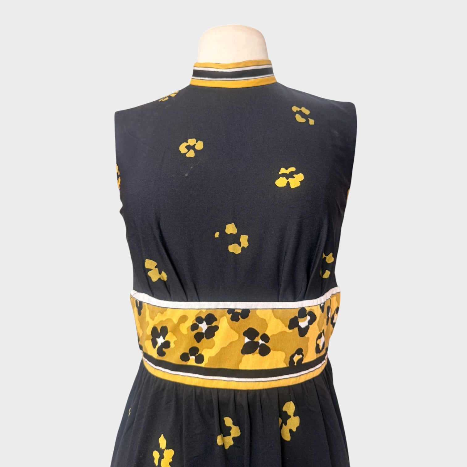 Cirette 1970s Leopard Novelty Print Maxi Dress