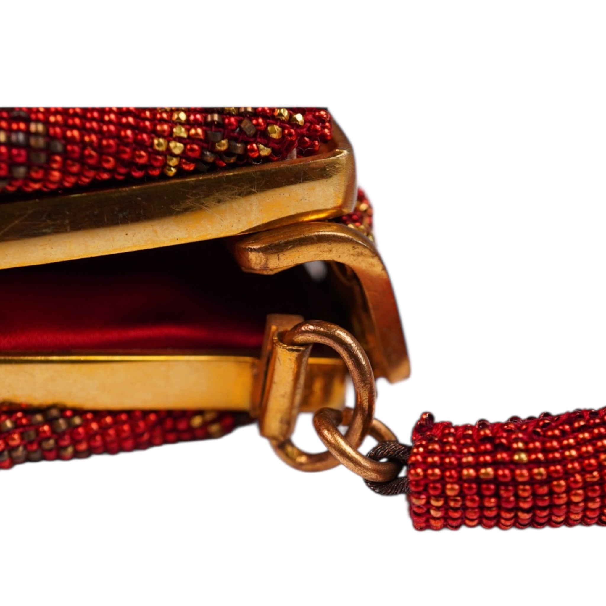 Vintage French Beaded Handbag with Coin Purse