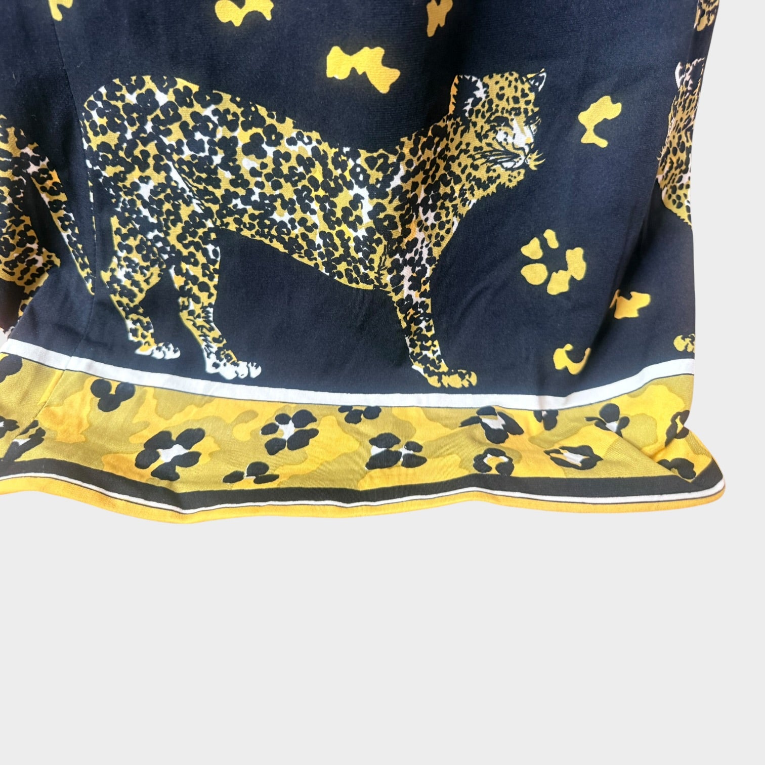 Cirette 1970s Leopard Novelty Print Maxi Dress