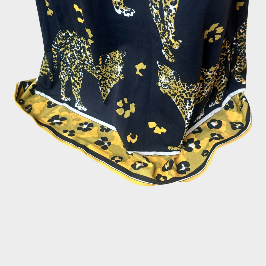 Cirette 1970s Leopard Novelty Print Maxi Dress