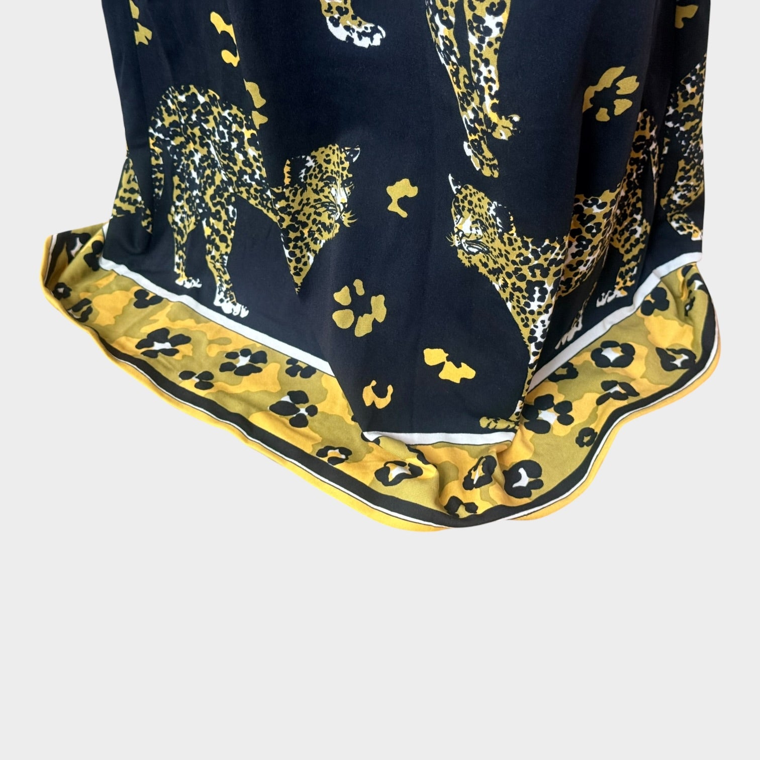 Cirette 1970s Leopard Novelty Print Maxi Dress