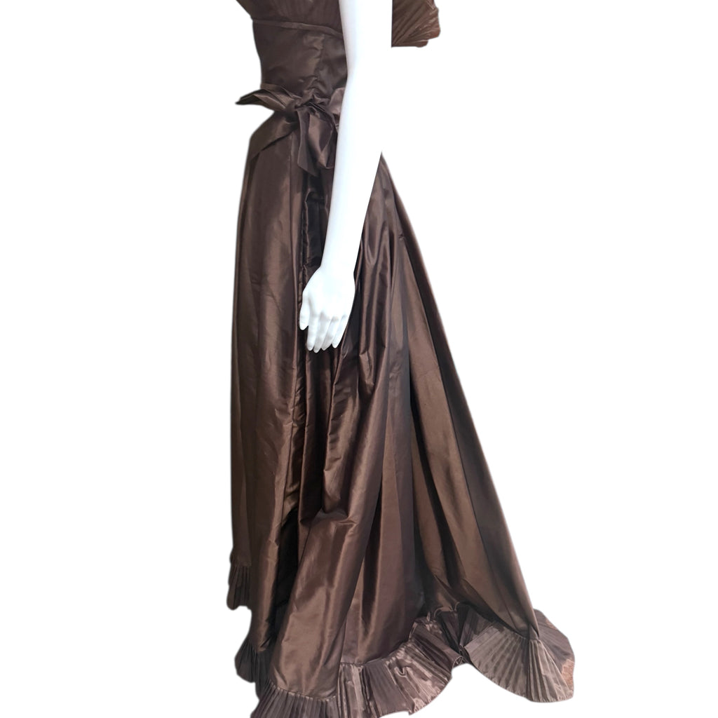 1980’s Victor Costa for Saks bustier evening gown