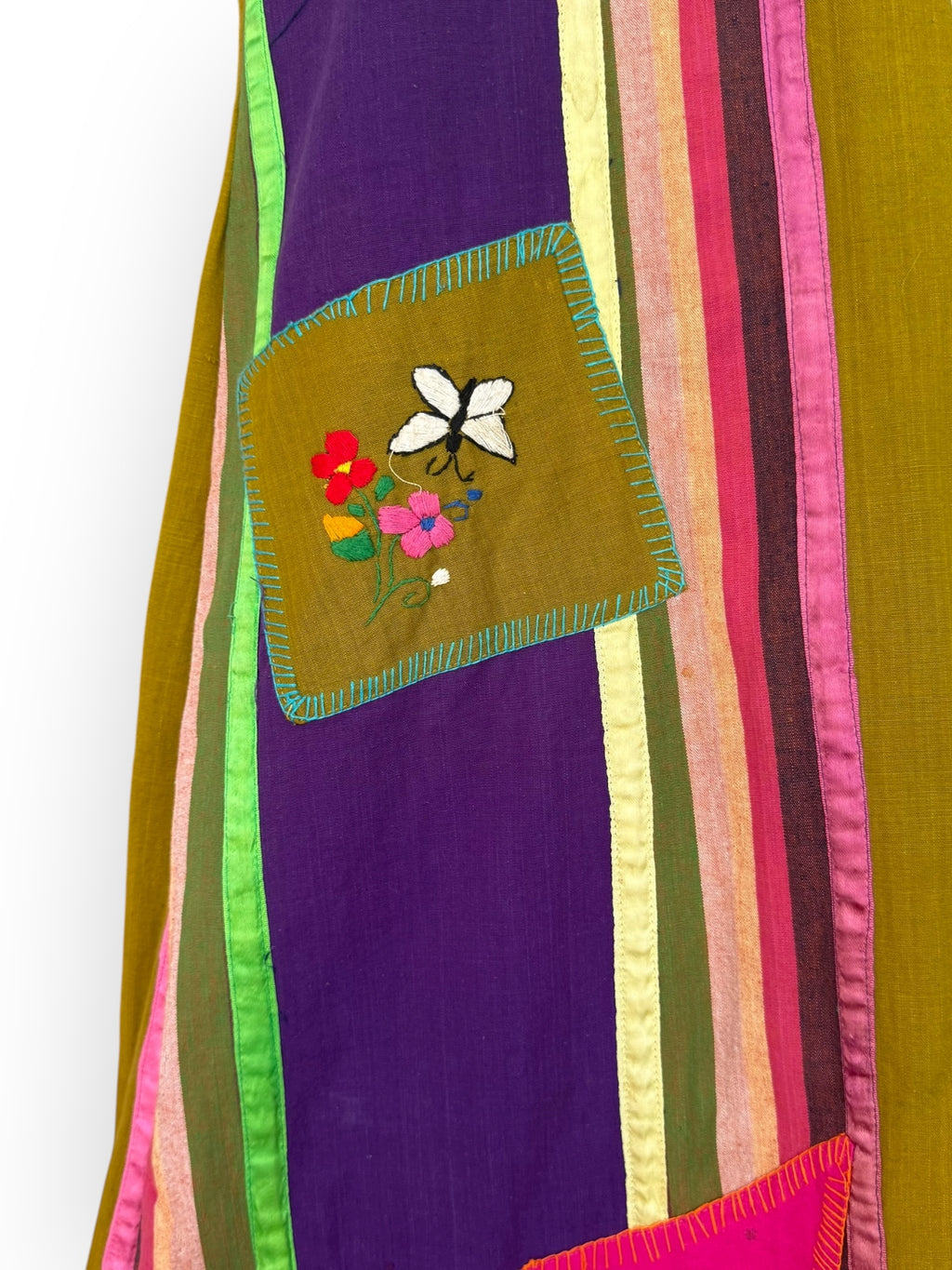 Rare 1970’s Josefa Patchwork Kaftan Maxi Dress
