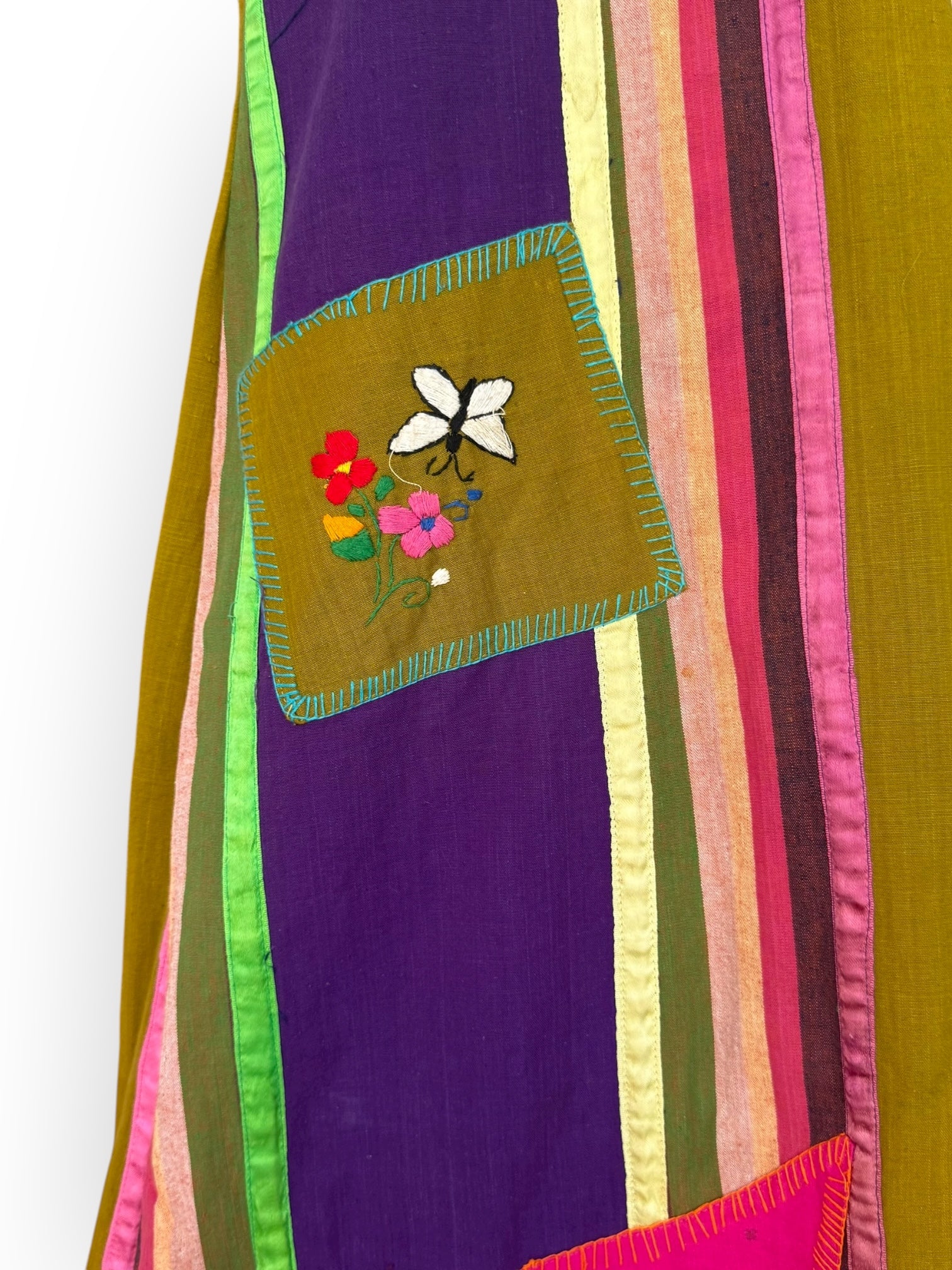 Rare 1970’s Josefa Patchwork Kaftan Maxi Dress