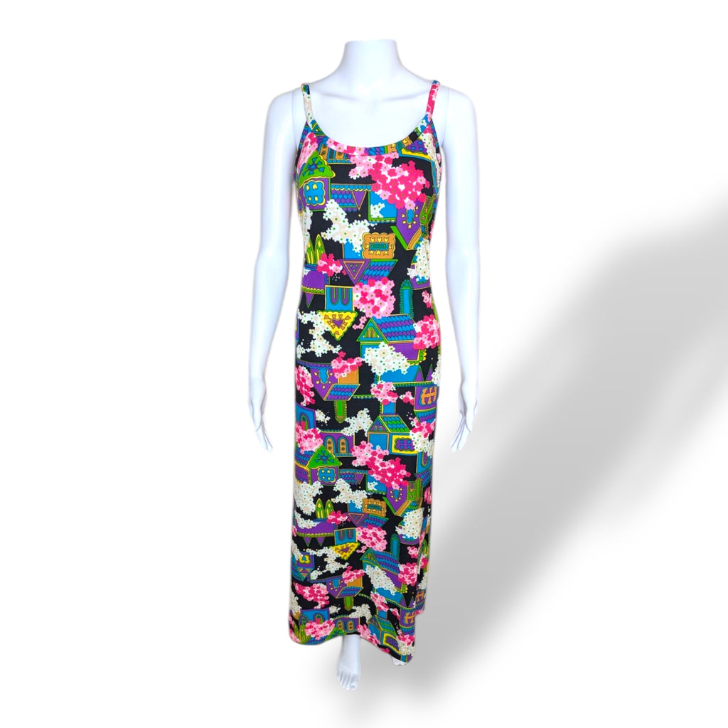 1970’s Cirette Novelty Print Maxi