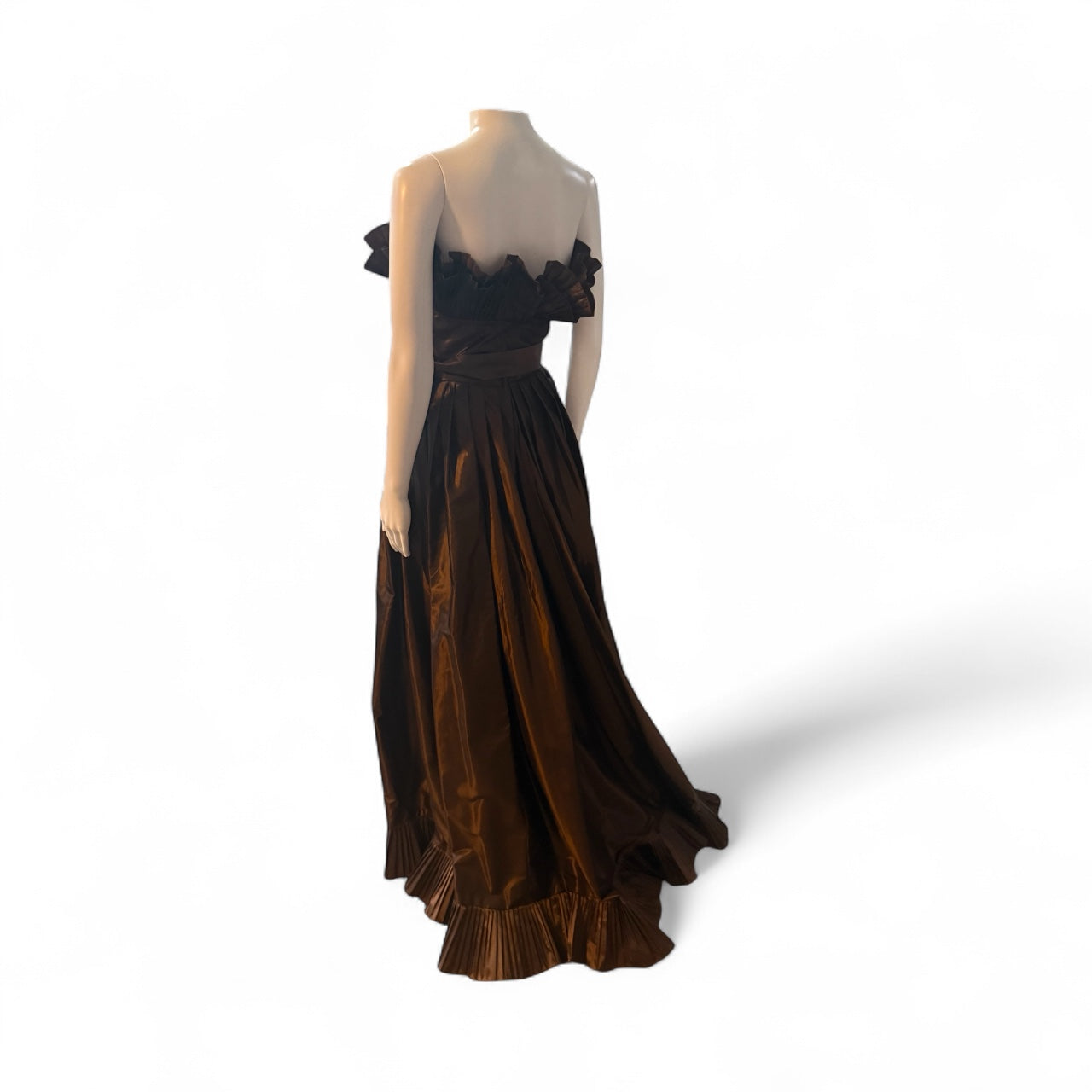 1980’s Victor Costa for Saks bustier evening gown