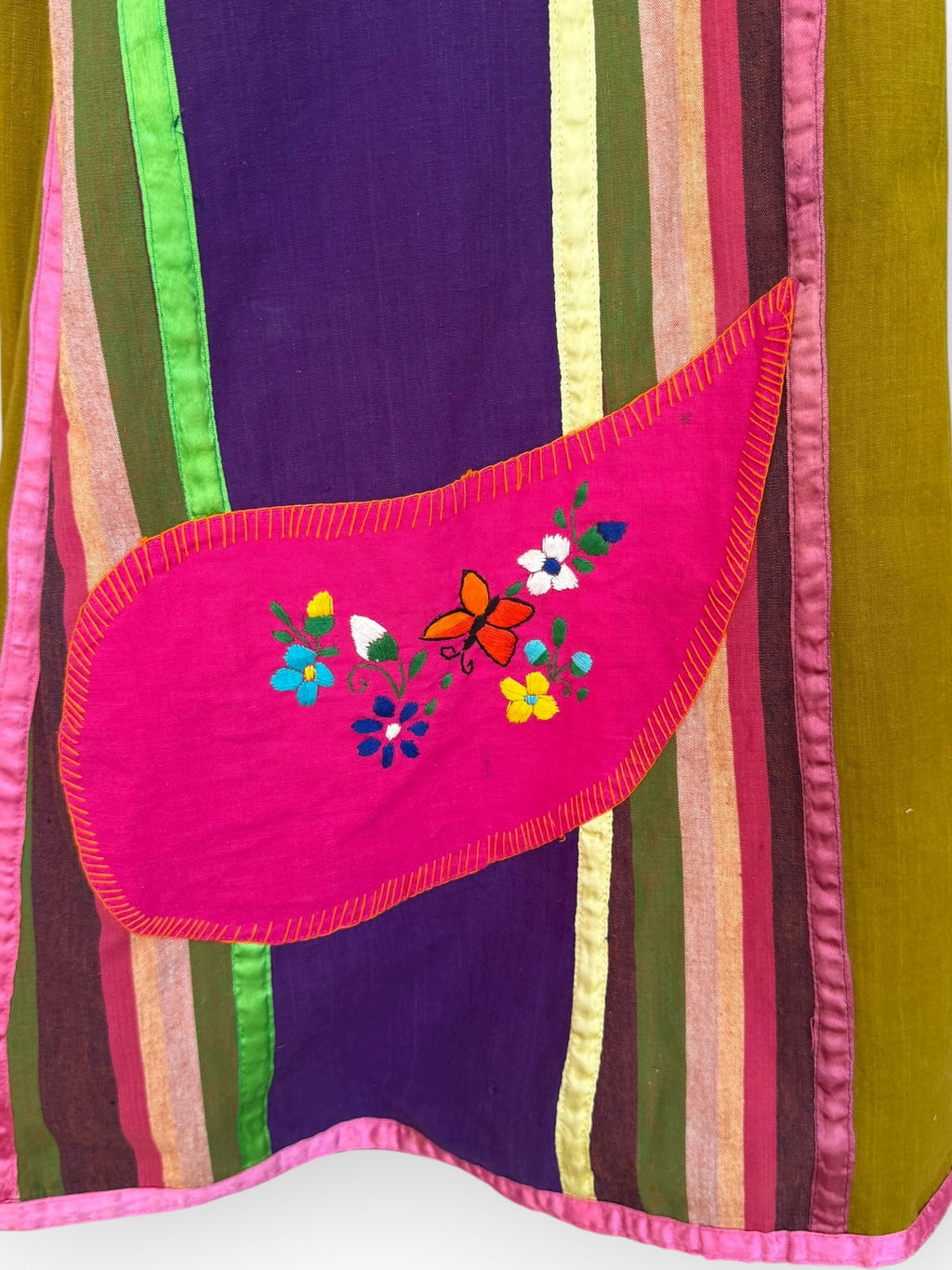 Rare 1970’s Josefa Patchwork Kaftan Maxi Dress