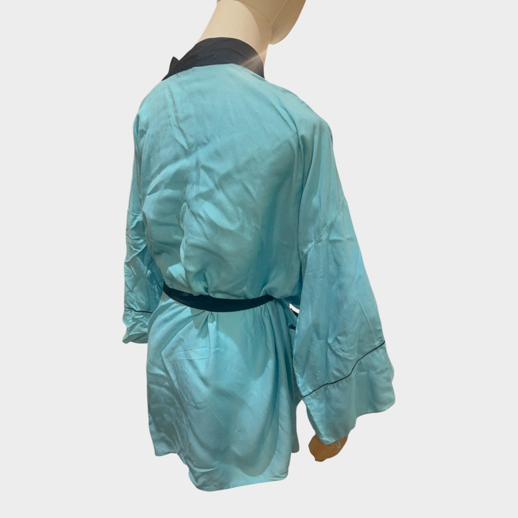1940s embroidered kimono style top