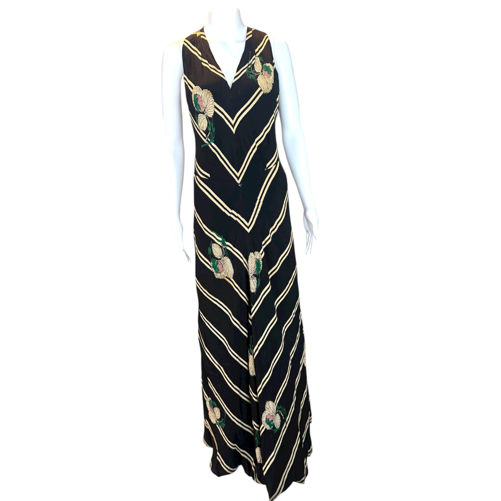 1930s Bias Cut Silk Gown and Jacket