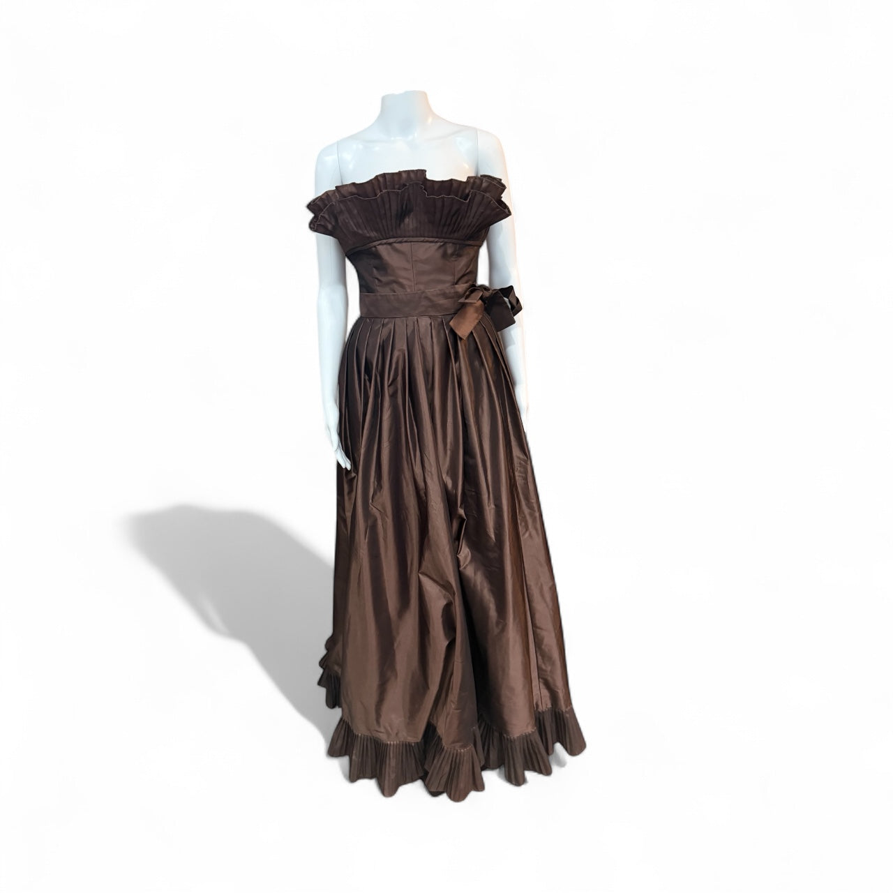 1980’s Victor Costa for Saks bustier evening gown