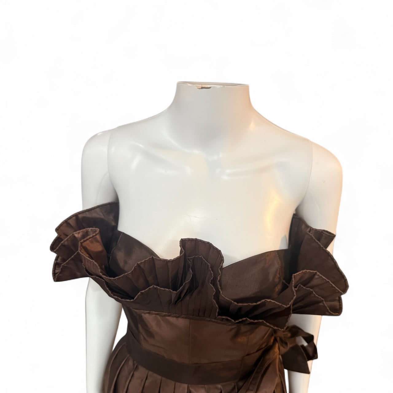 1980’s Victor Costa for Saks bustier evening gown