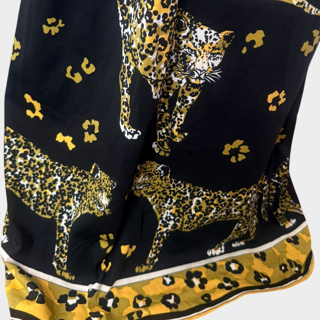 Cirette 1970s Leopard Novelty Print Maxi Dress