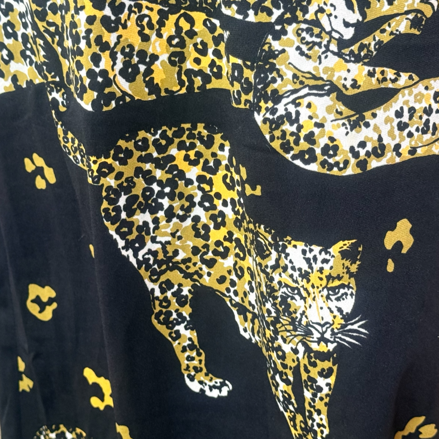 Cirette 1970s Leopard Novelty Print Maxi Dress