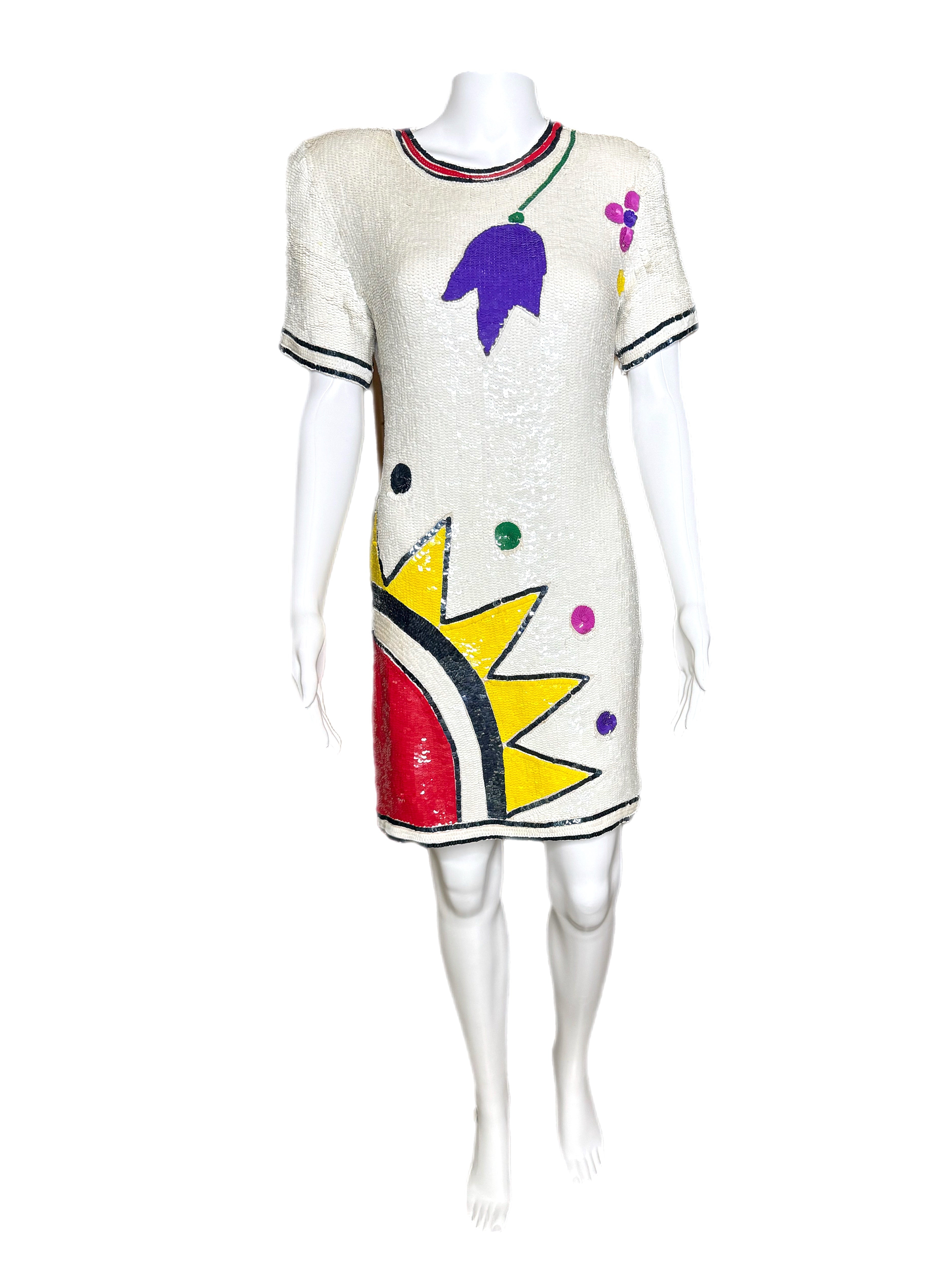 1980’s Laurence Kazar Sequin Mini Dress