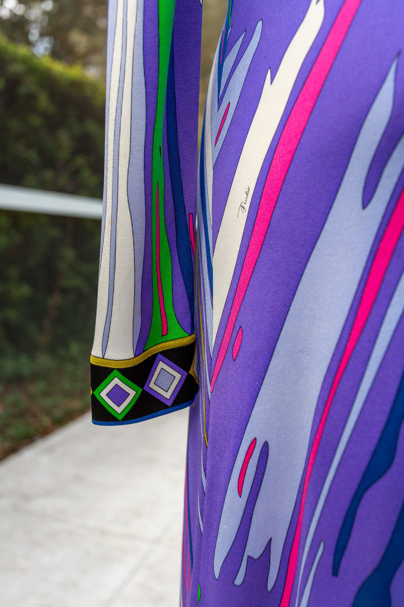 Emilio Pucci Purple Silk Midi Dress