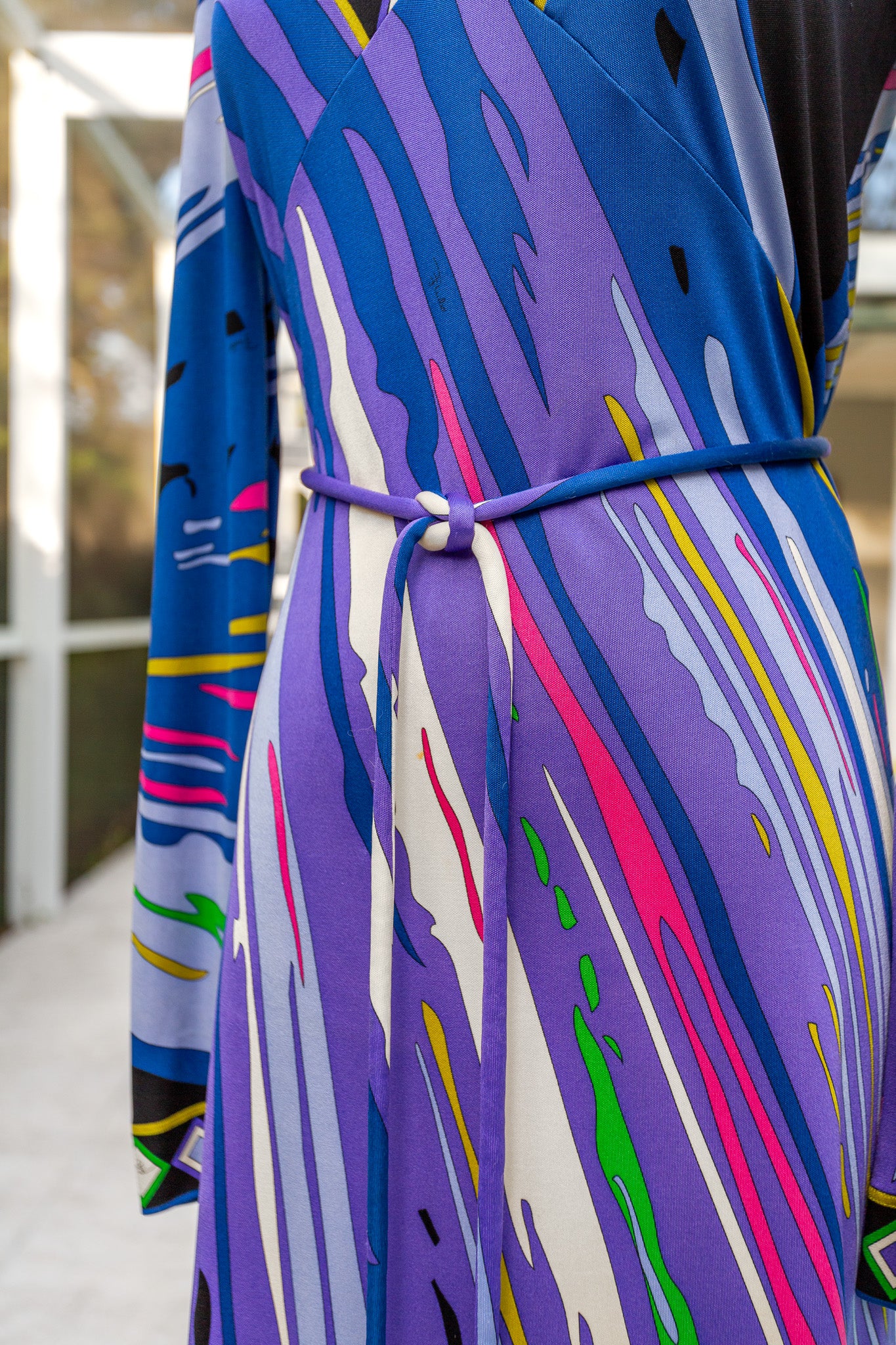 Emilio Pucci Purple Silk Midi Dress