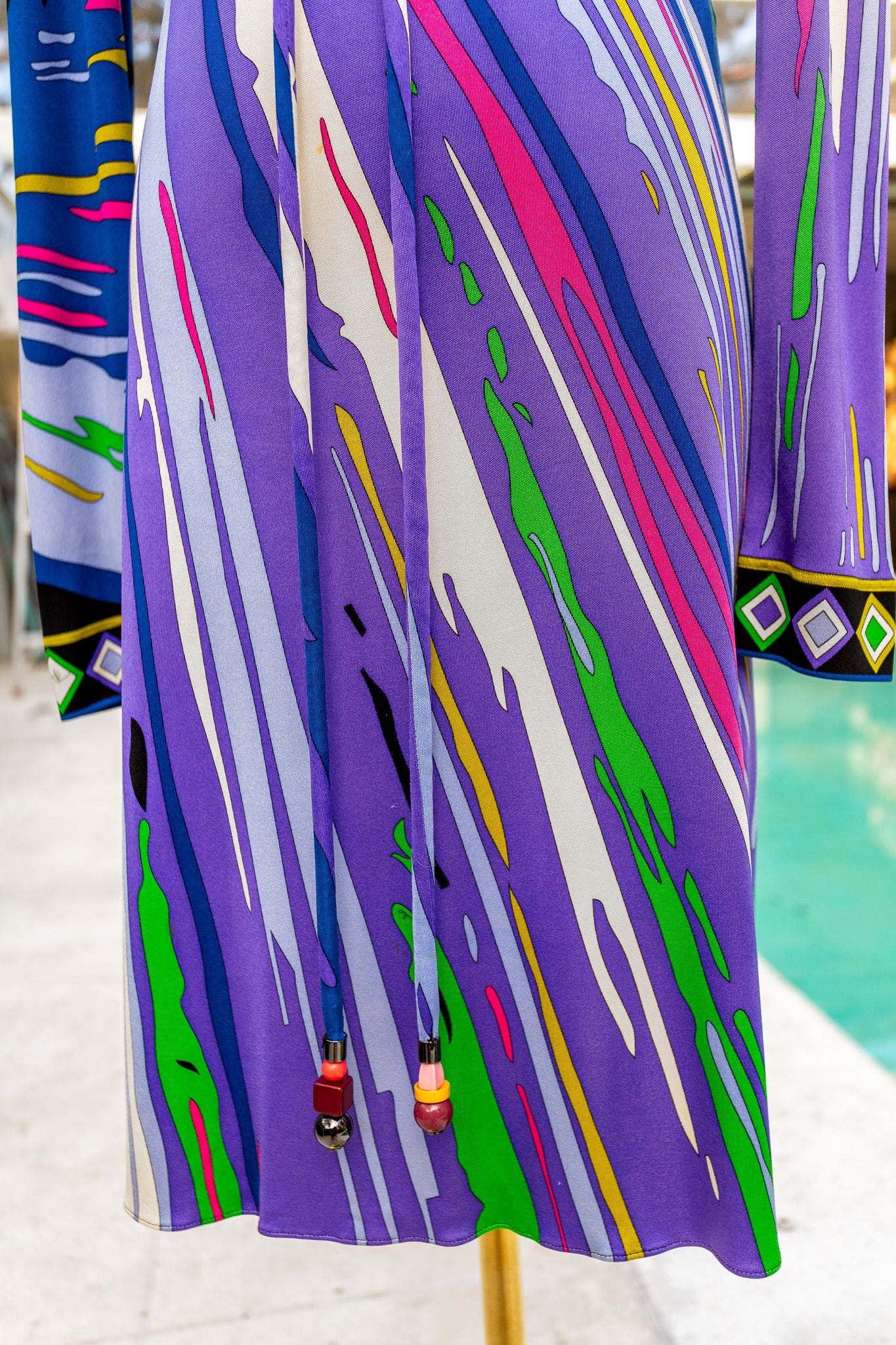 Emilio Pucci Purple Silk Midi Dress