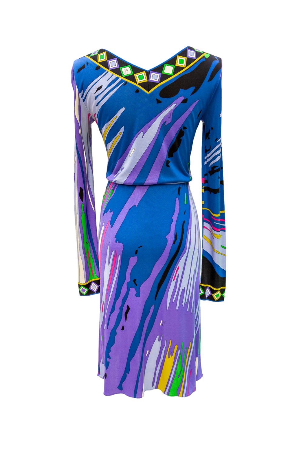 Emilio Pucci Purple Silk Midi Dress
