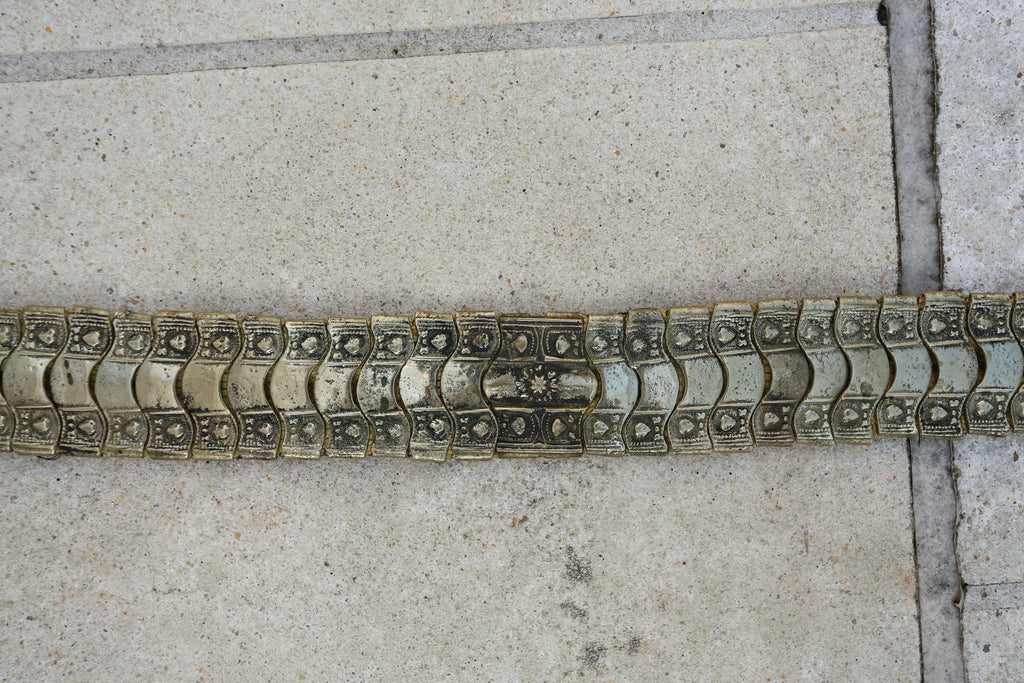 Antique 1800s Ottoman Silver Metal Belt