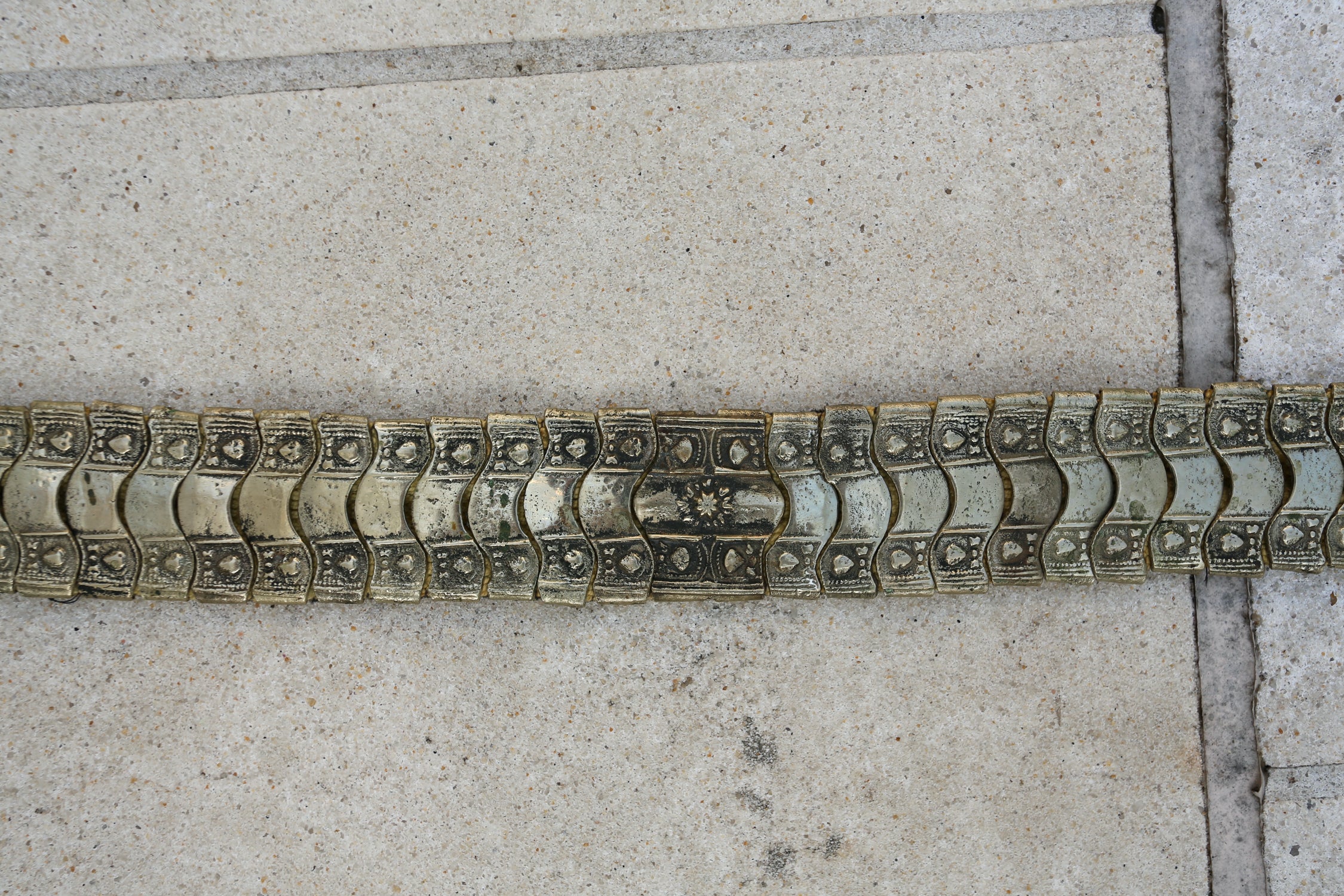 Antique 1800s Ottoman Silver Metal Belt
