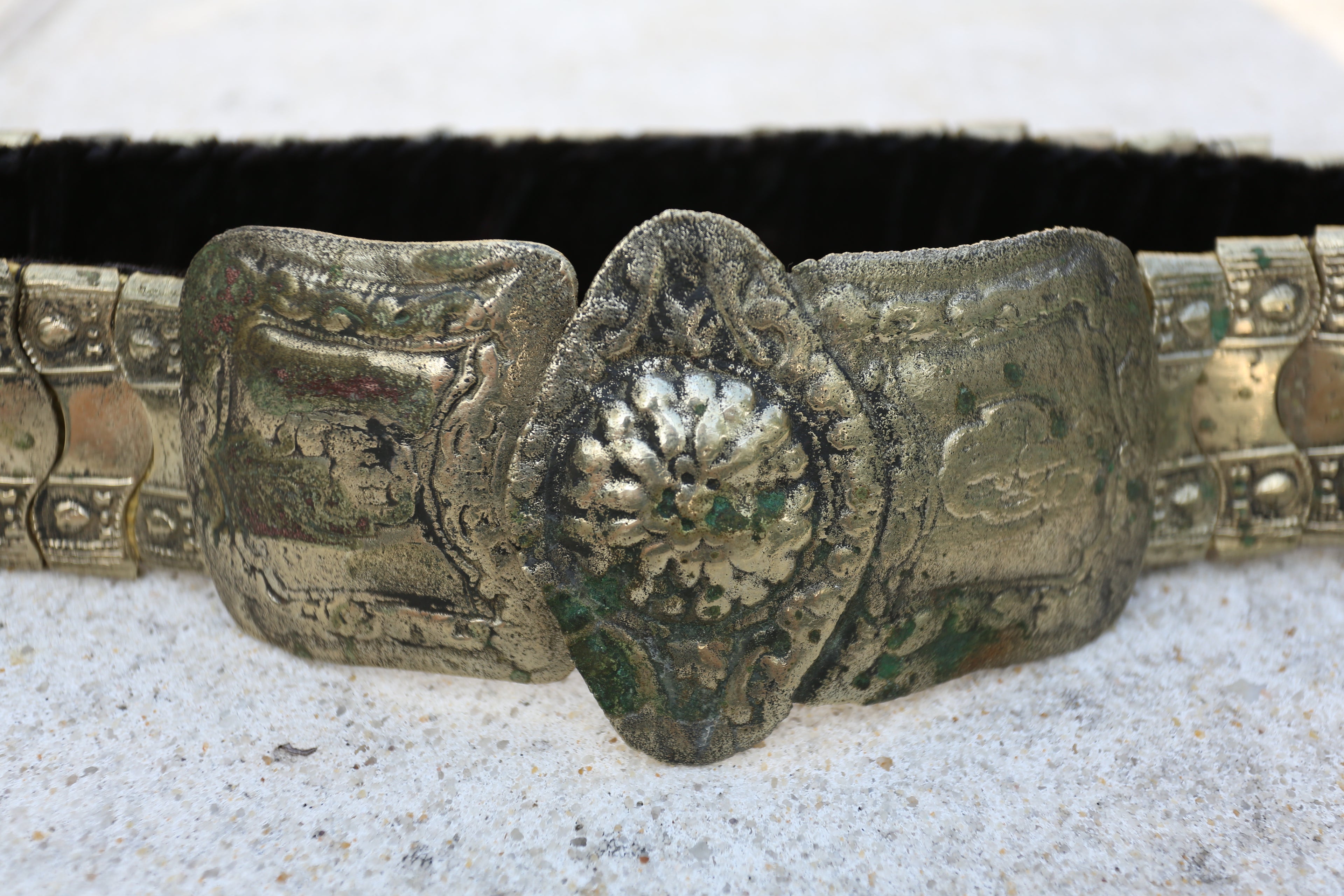 Antique 1800s Ottoman Silver Metal Belt