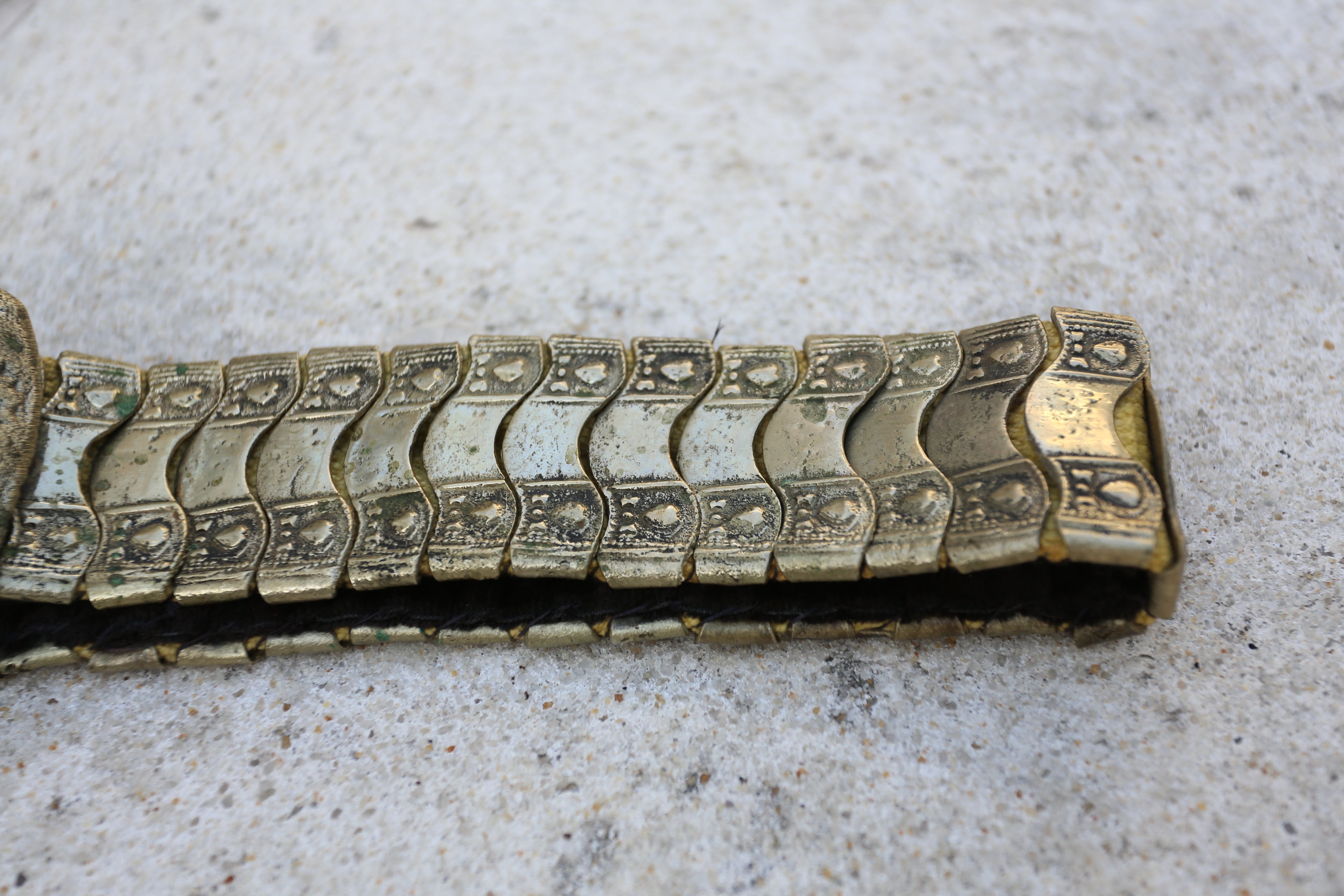 Antique 1800s Ottoman Silver Metal Belt