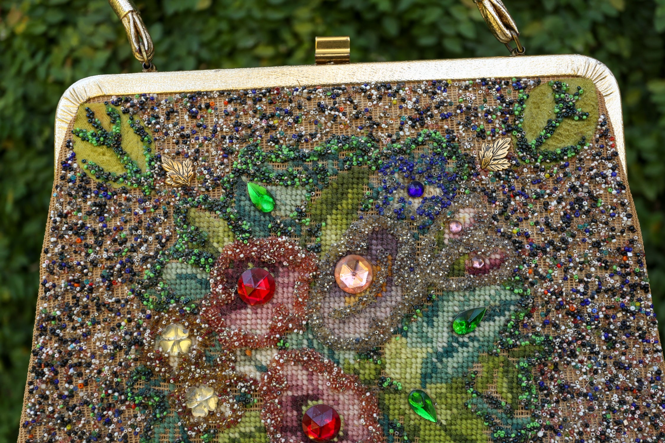 Vintage 1960s Soure New York Needlepoint Bag