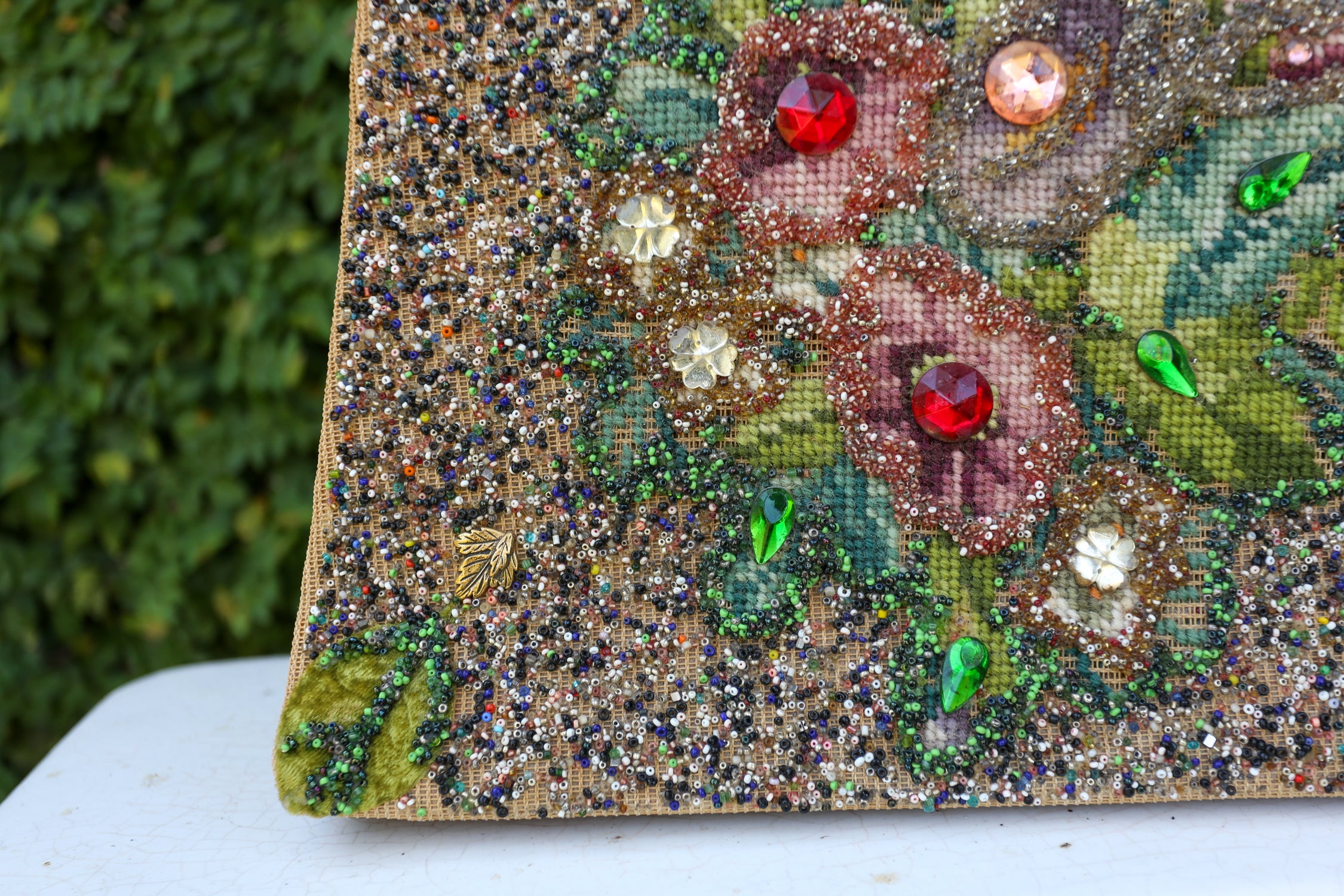 Vintage 1960s Soure New York Needlepoint Bag